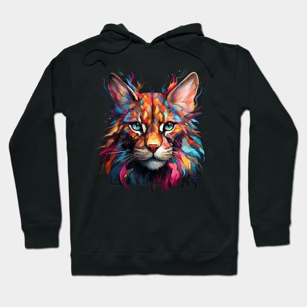 Caracal Rainbow Hoodie by JH Mart